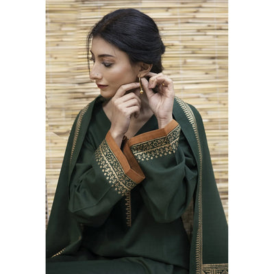 BR 1075-3PC Dhanak suit with Woolen Shawll