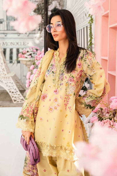 MB 512-B 3Pc Digital Printed Lawn Shirt with Printed Chifoon Dupatta
