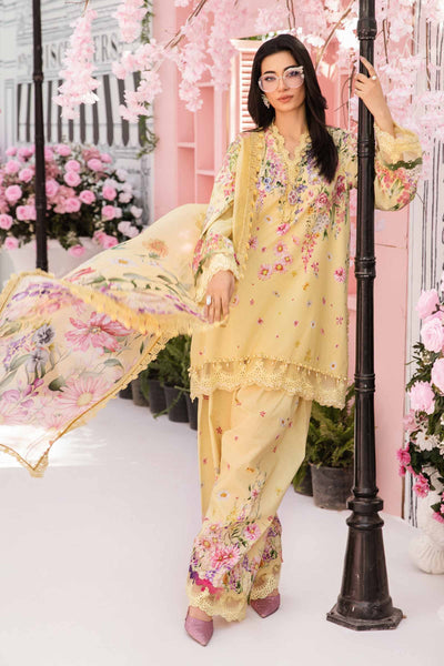 MB 512-B 3Pc Digital Printed Lawn Shirt with Printed Chifoon Dupatta