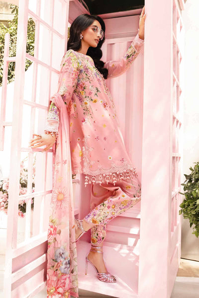 MB-512A 3Pc Digital Printed Lawn Shirt with Printed Chifoon Dupatta