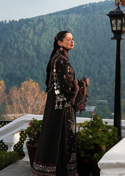 MB 520 - 3 Pcs Unstitched Heavy Embroidered Dhanak Suit with Premium Quality Wool Shawl