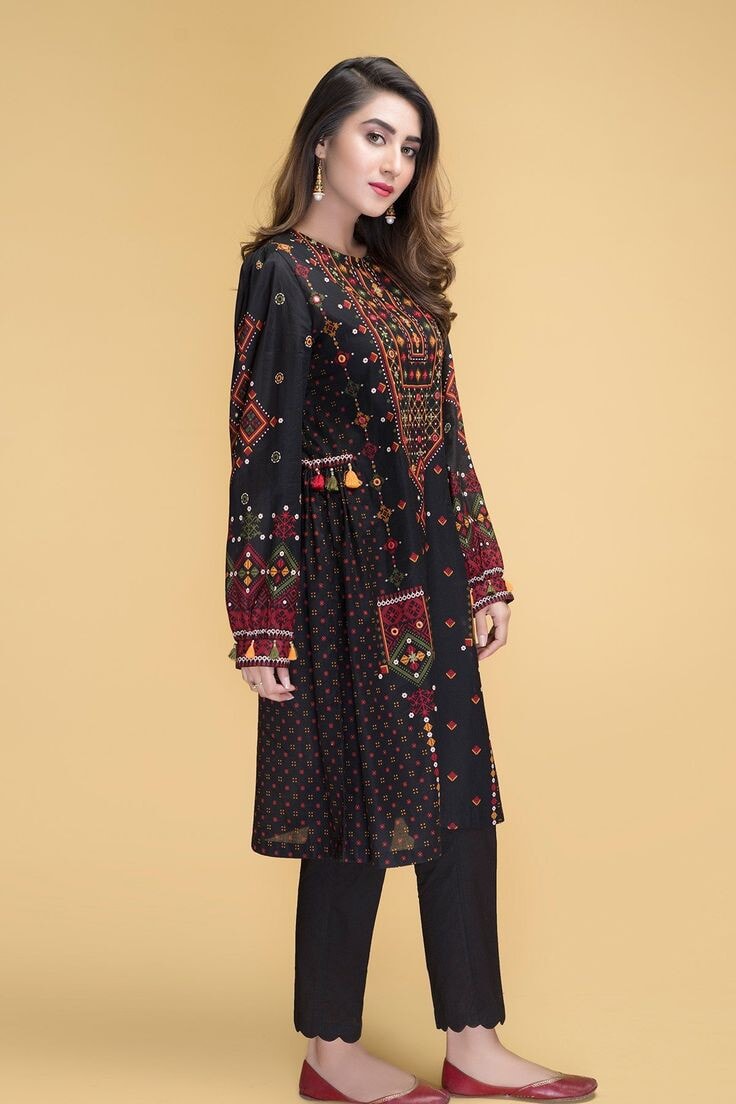 KS 770-2Pc Full Embroidered Lawn Dress With Patches