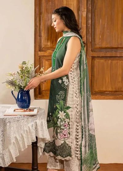 LM 460-3 Piece Unstitched Digital Printed Lawn Suit ( Printed Lawn Dupatta )