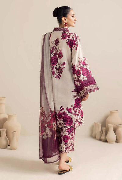 AD 476-3 Piece Unstitched Digital Printed Embroidered Lawn Suit ( Printed Lawn Dupatta )