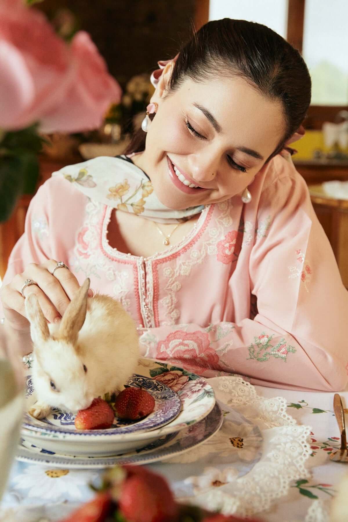 ZS 2620- 3 Piece Unstitched Heavy Embroidered Lawn Suit ( Printed Poly Lawn Dupatta )