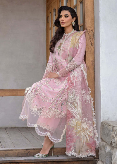 CM 2600-3 Pc Embroidered Lawn Shirt with Embroidered Polly Lawn Dupatta